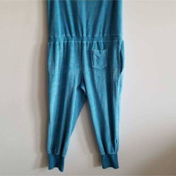 Marc Jacobs Turquoise Blue Velour Romper size Small - Picture 7 of 12